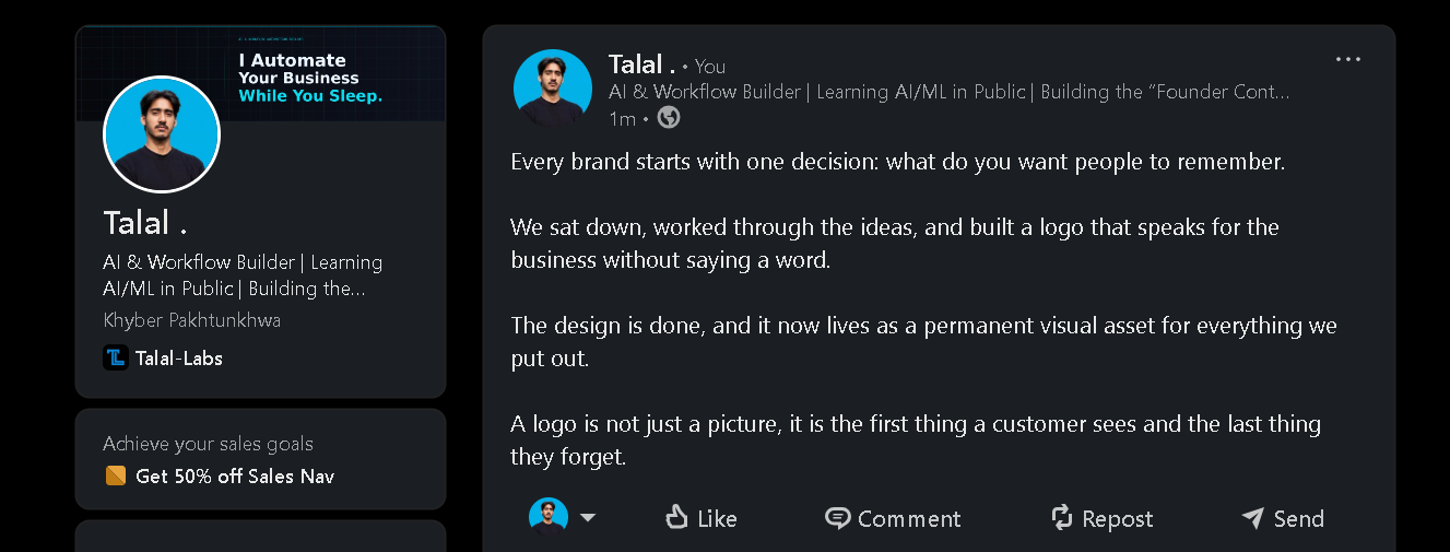 LinkedIn - Published post